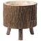 Vintiquewise Wooden Stump Tree Log with Bark Planter Pot with Small Tree Branch Legs QI003837 - alternate 7